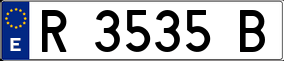 Trailer License Plate